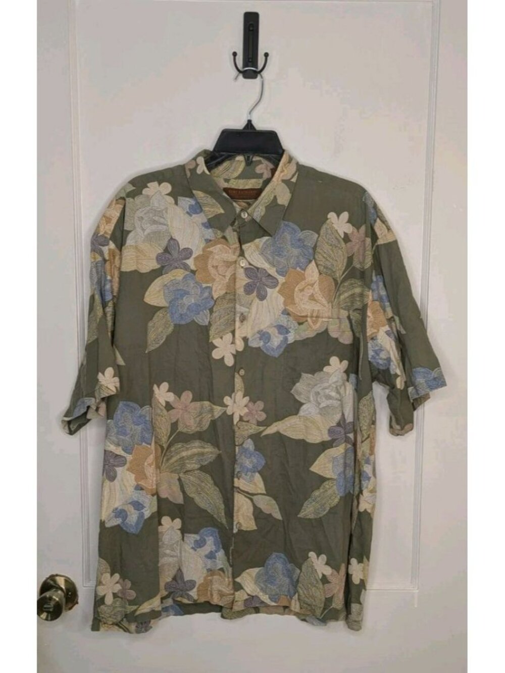 Tori Richard Short Sleeve Button Up Shirt Aloha Tropical Floral Print Sz 2XL